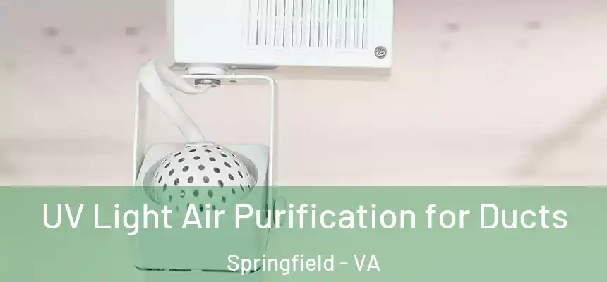  UV Light Air Purification for Ducts Springfield - VA